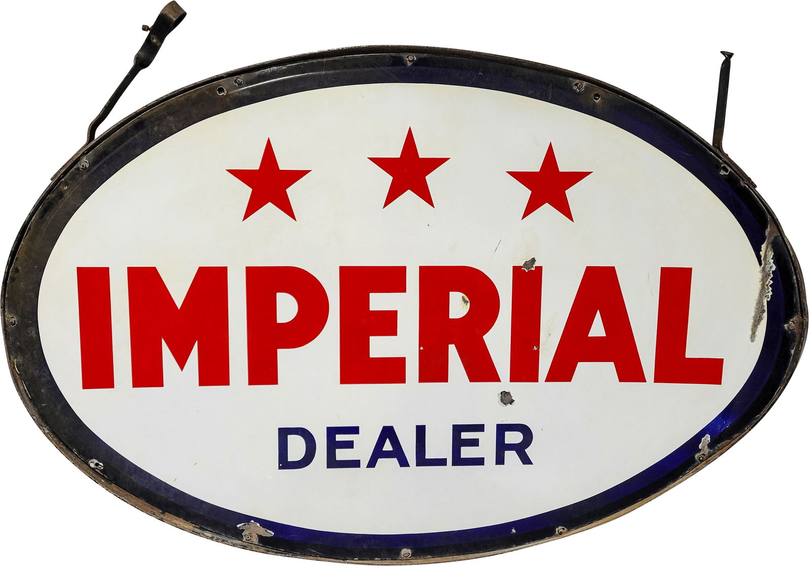Imperial Gasoline Dealer 5' DSP Sign w/ Ring "Minor" (1 of 2)