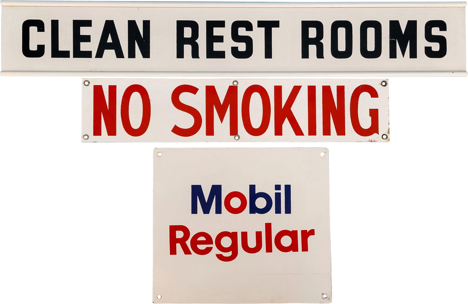 Lot of 3 Service Station Signs (1 of 2)