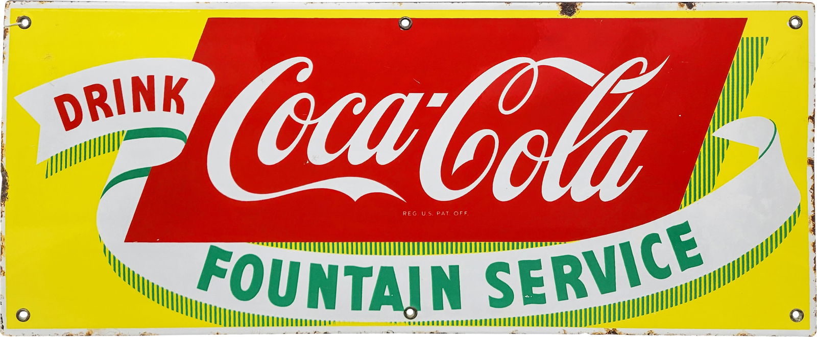 Drink Coca Cola Fountain Service SSP Sign (1 of 2)