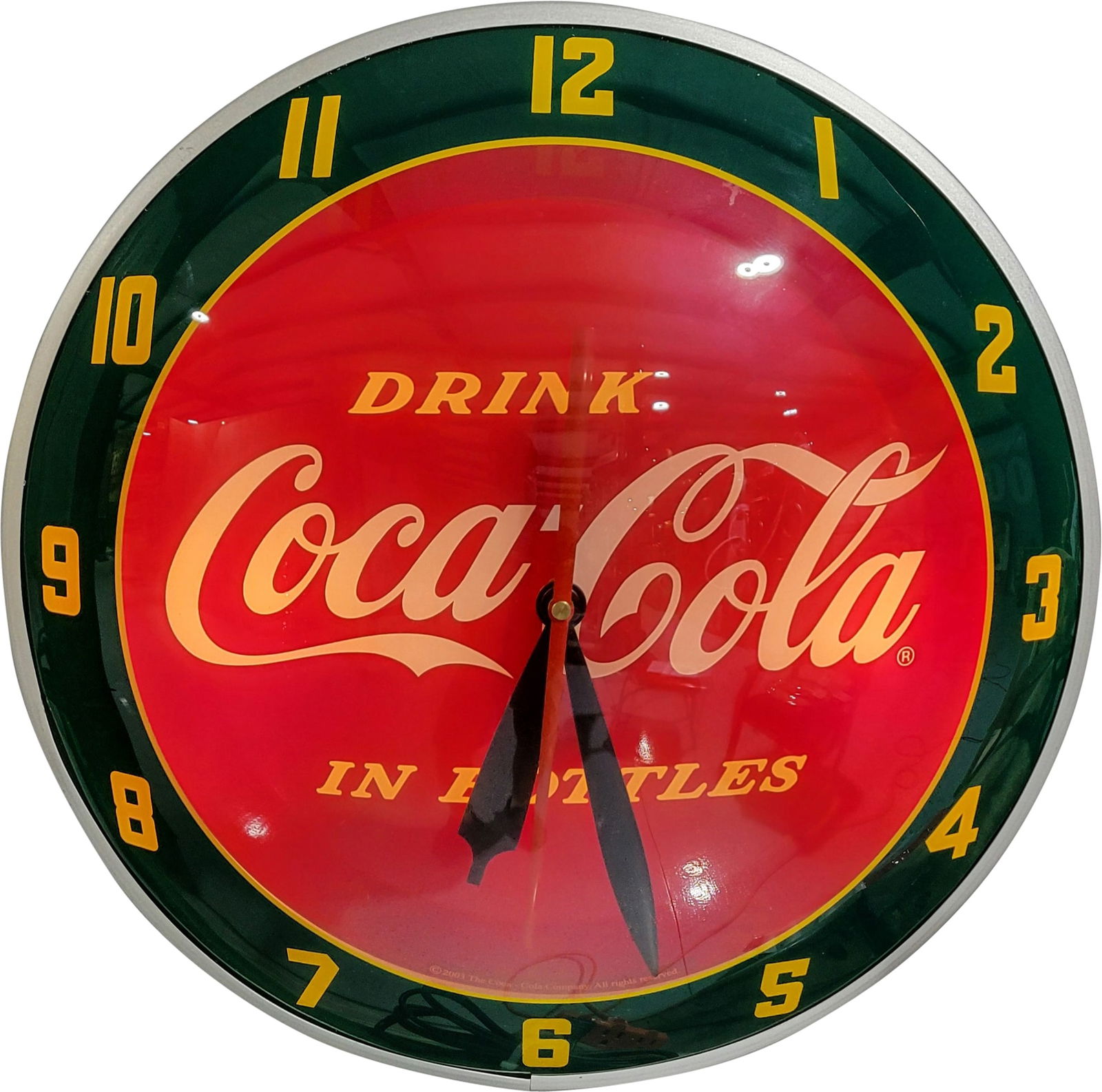 2003 Drink Coca Cola Double Bubble Light Up Clock (1 of 2)