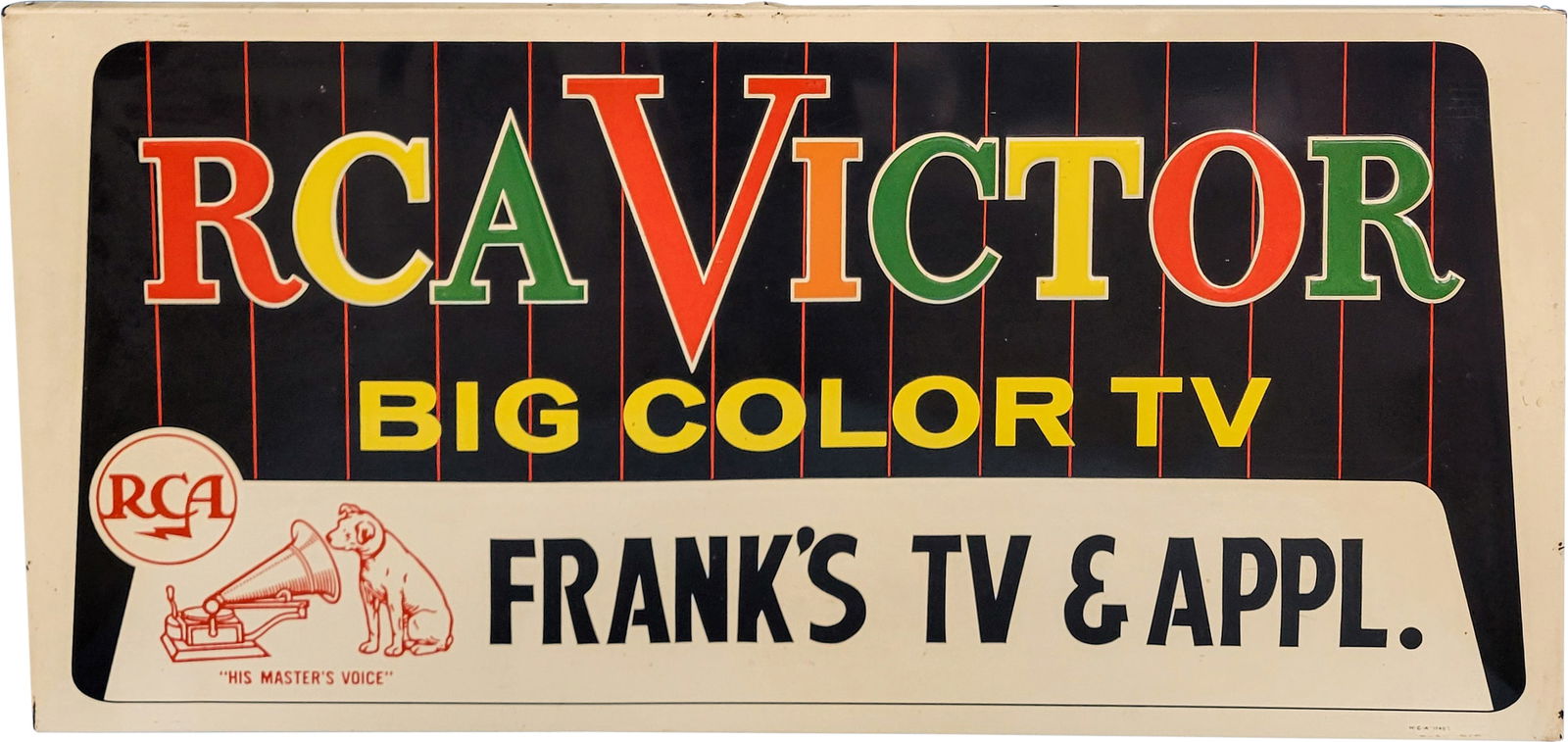 RCA Victor SST Embossed Sign (1 of 2)