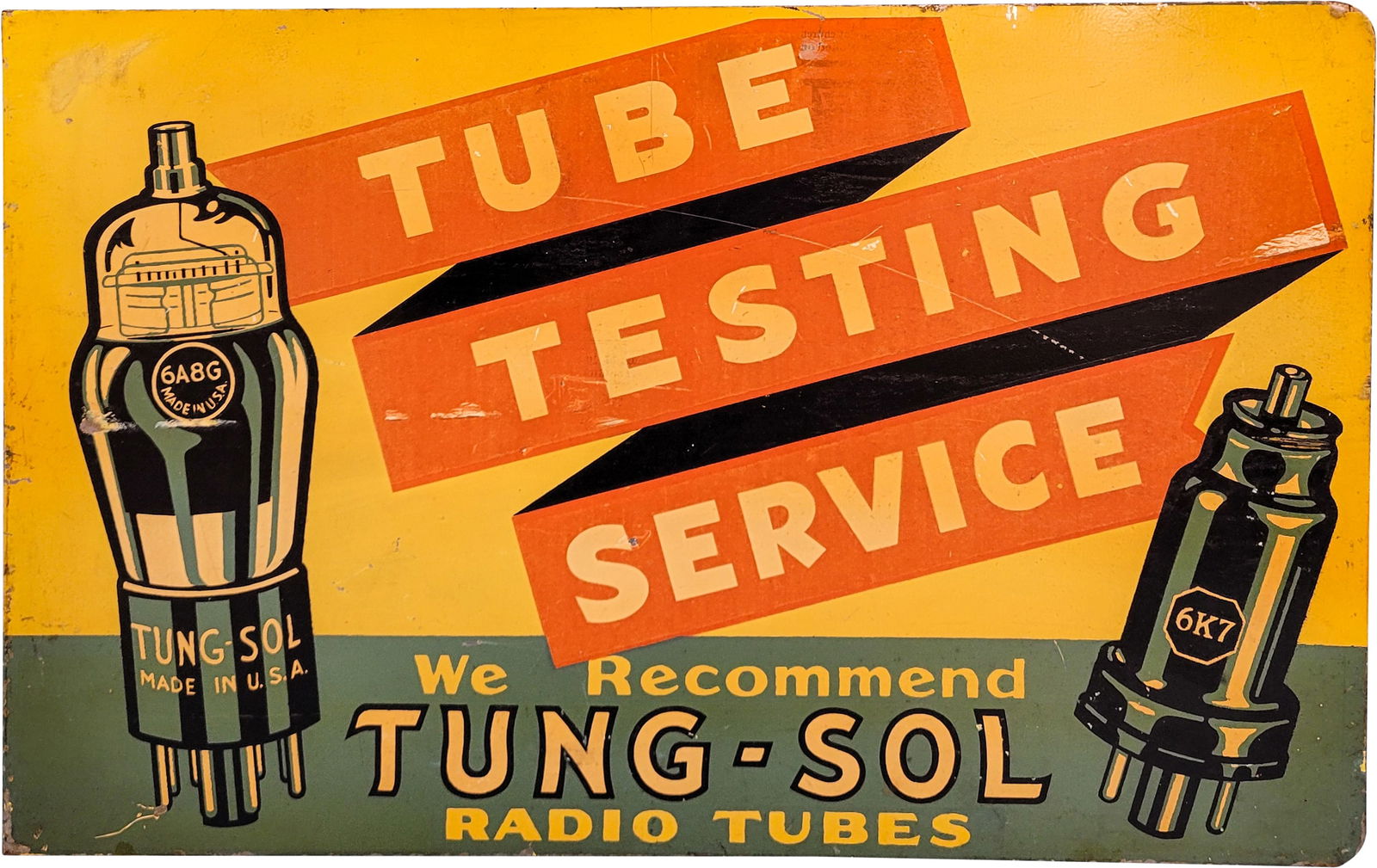 Tung-Sol Radio Tubes DST Flange Sign (1 of 2)