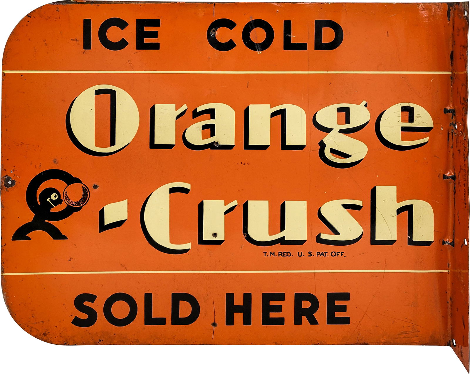 Ice Cold Orange Crush DST Flange Sign (1 of 3)
