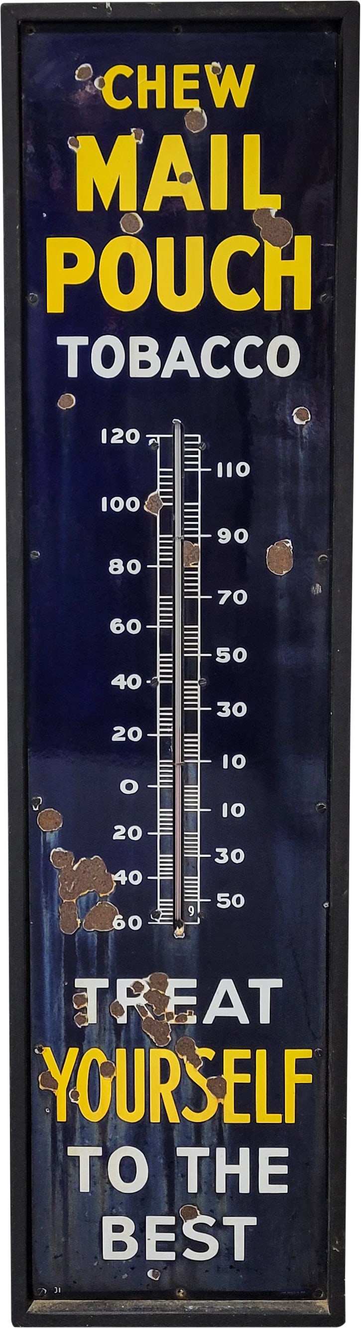 Chew Mail Pouch Tobacco Porcelain Thermometer (1 of 2)