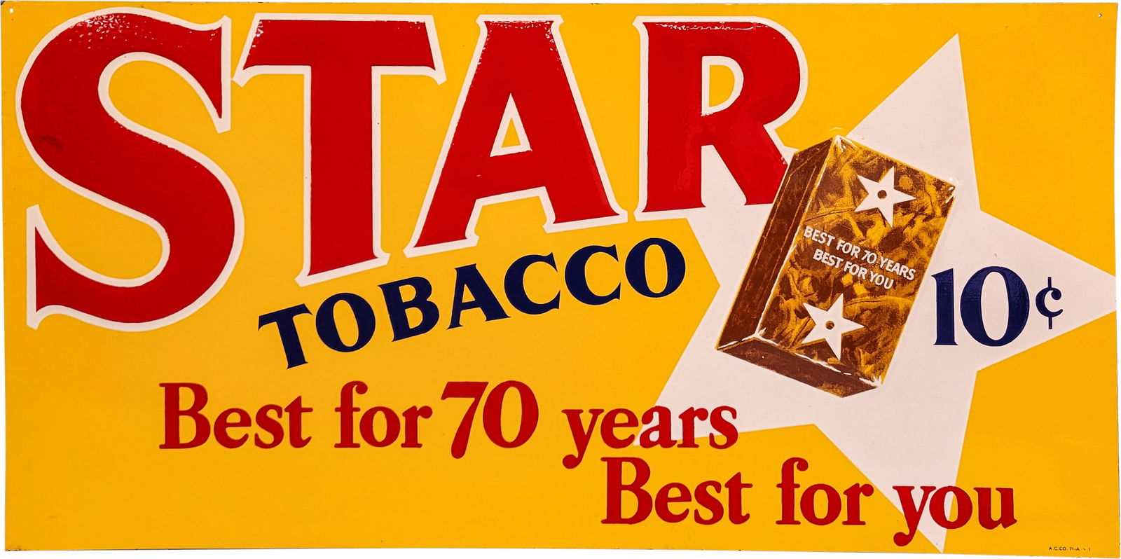 Star Tobacco SST Embossed Sign (1 of 2)