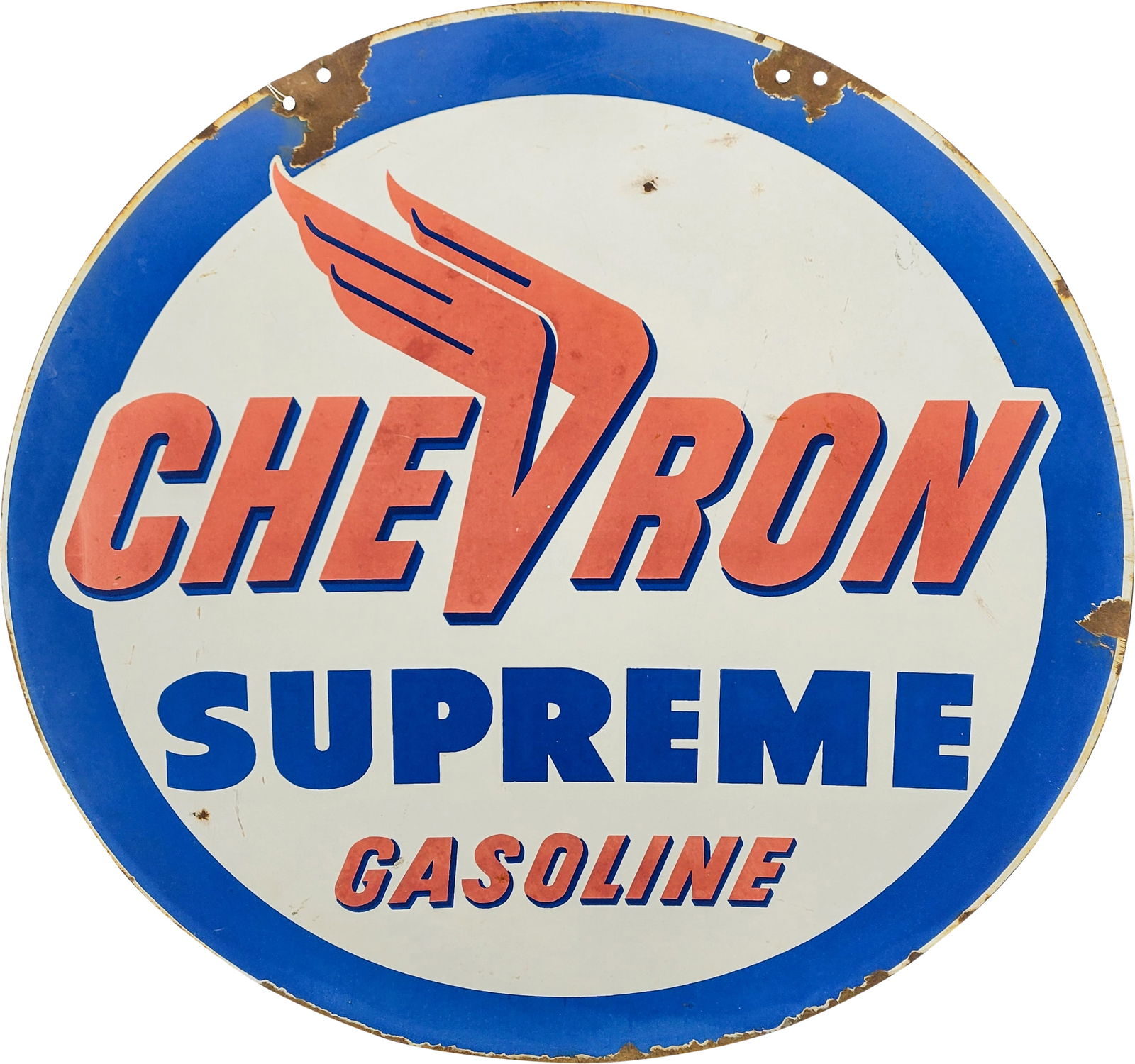 Chevron Supreme Gasoline DSP Sign (1 of 2)