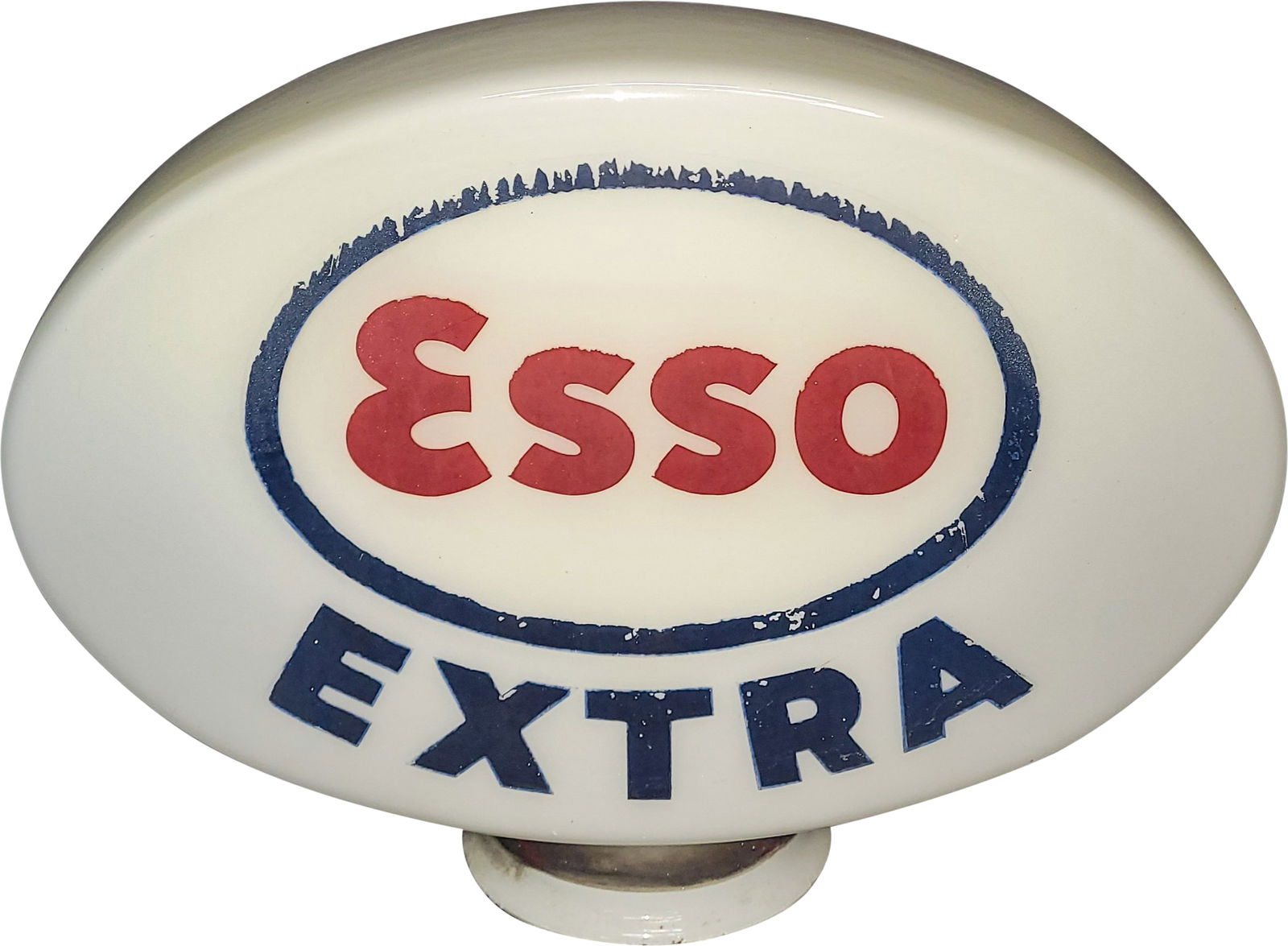 Esso Extra Gasoline OPB Milk Glass Gas Pump Globe (1 of 2)