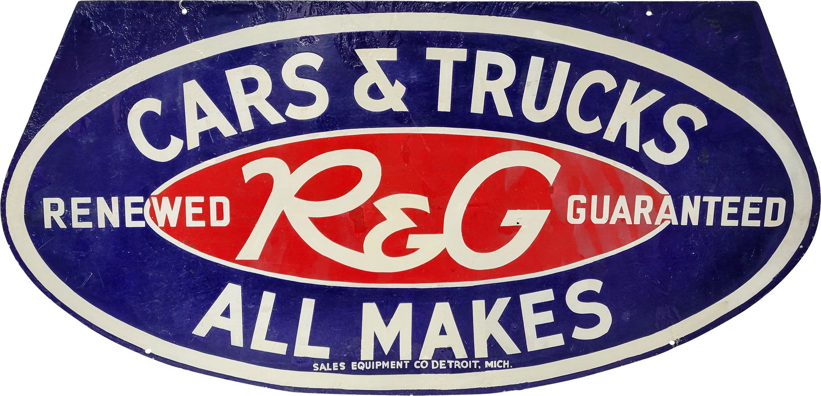 Rare Ford R&G Cars and Trucks All Makes Die Cut DSP Sign (1 of 2)