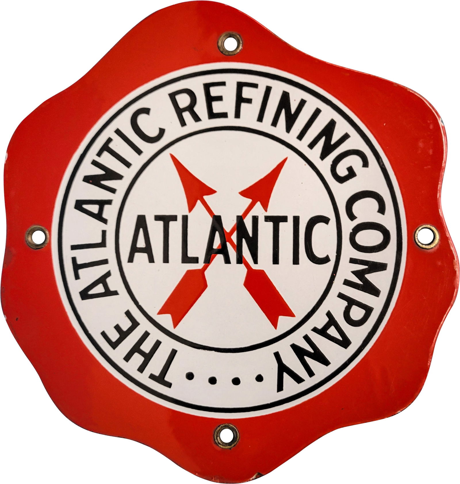 The Atlantic Refining Company Die Cut "Fried Egg" Single Sided Porcelain Sign (1 of 2)