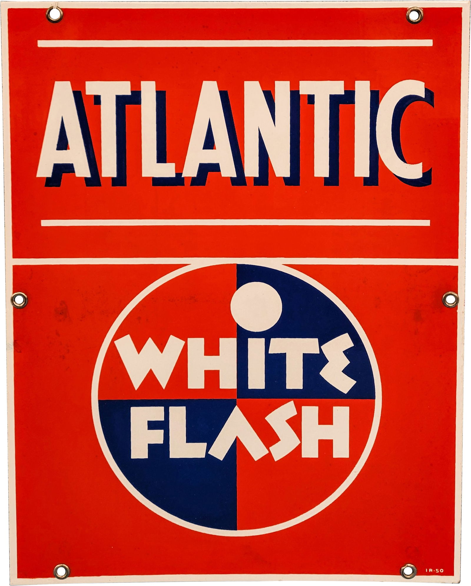 Atlantic White Flash SSP Pump Plate Sign (1 of 2)