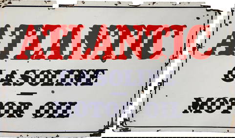 Atlantic Gasoline Motor Oil SSP Sign (1 of 2)