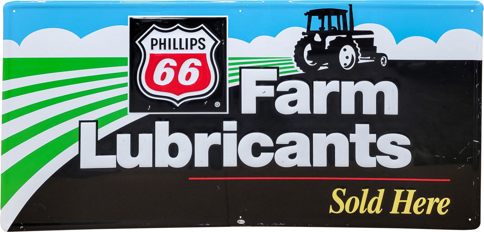 Phillips 66 Farm Lubricants SST Embossed Sign TAC (1 of 3)