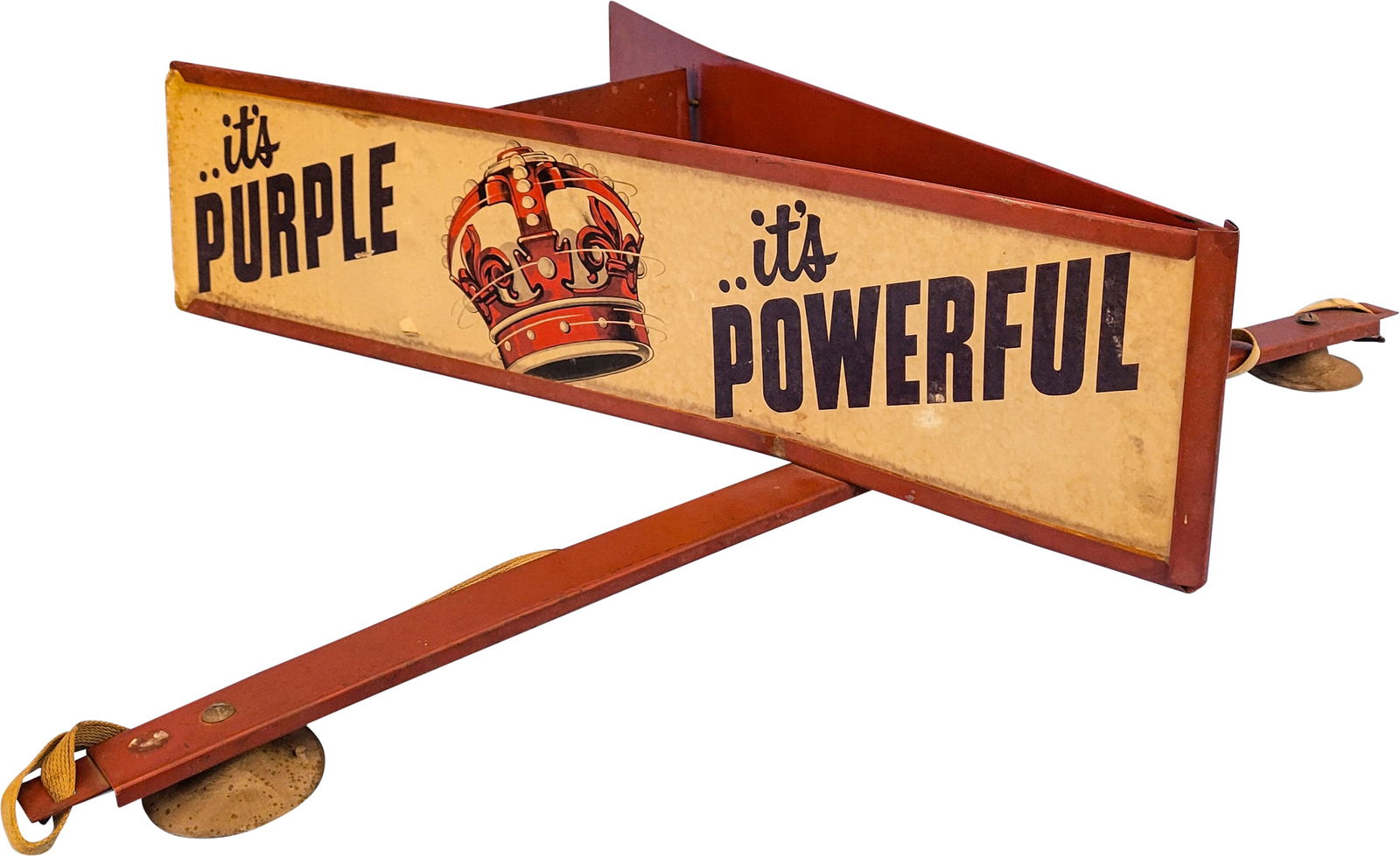 Its Purple It's Powerful Crown Gasoline Car / Truck Topper Sign (1 of 4)