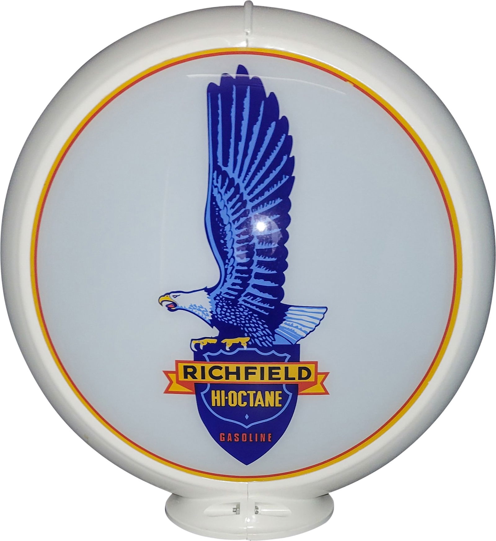 Reproduction Richfield Hi Octane Gasoline Gas Pump Globe (1 of 3)