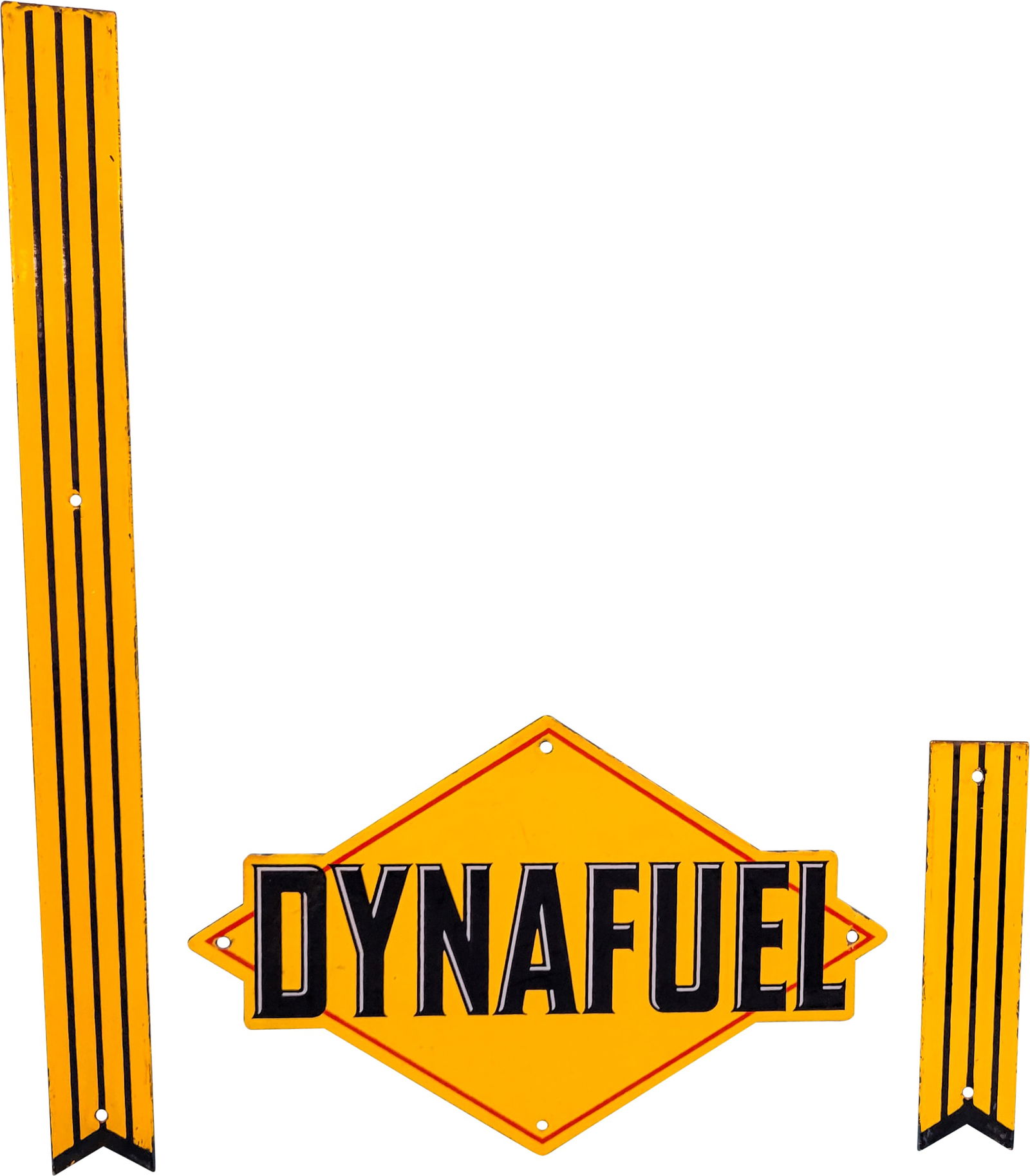 Sunoco Dynafuel SSP Pump Plate Sign and Ribbon Trim (1 of 2)