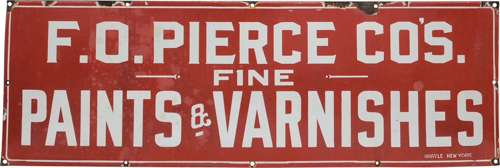 F.O. Pierce Co's Fine Paints and Varnishes SSP Sign (1 of 2)