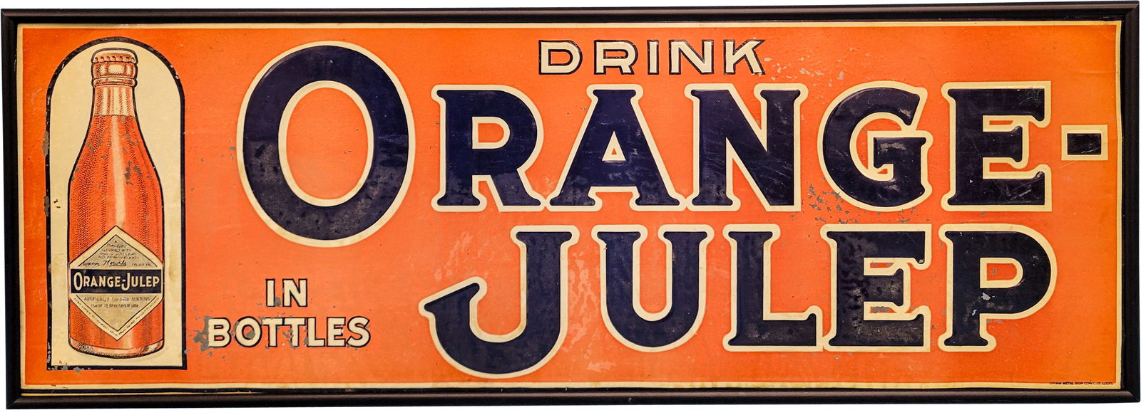 Drink Orange Julep SST Embossed Sign (1 of 3)