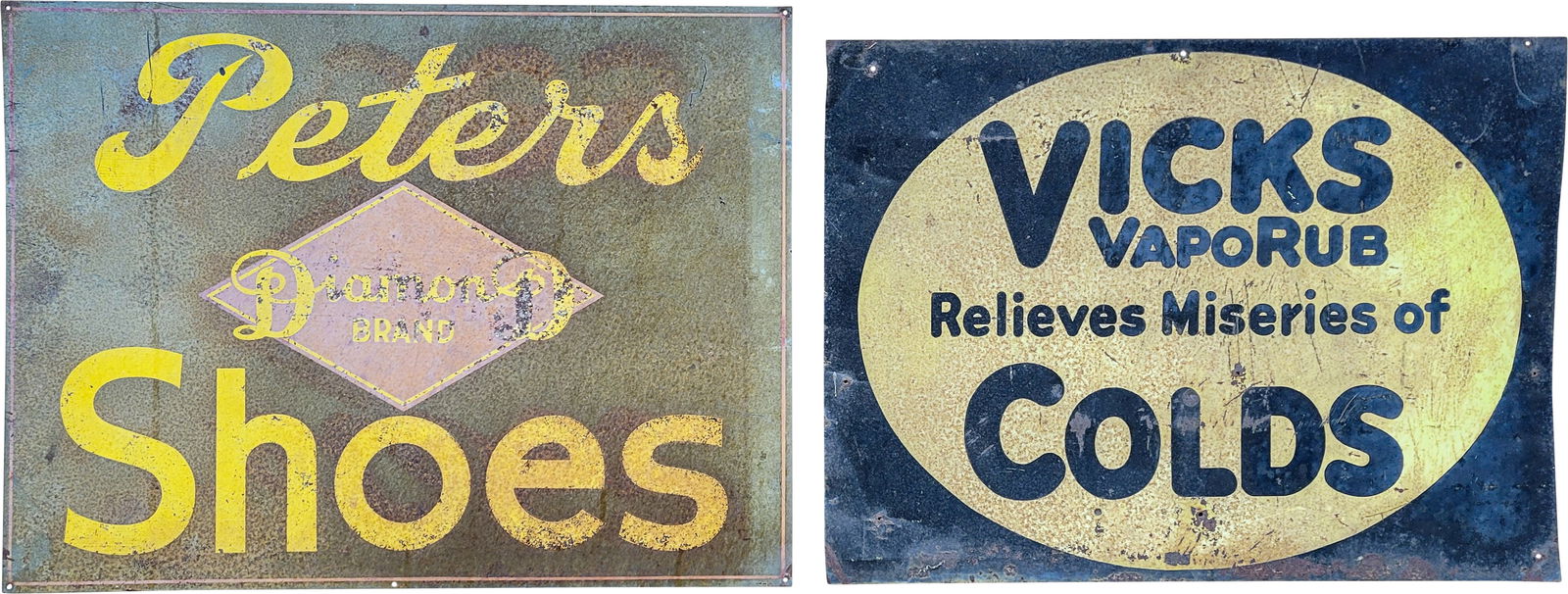 Peters Shoes and Vicks VapoRub SST Signs (1 of 2)