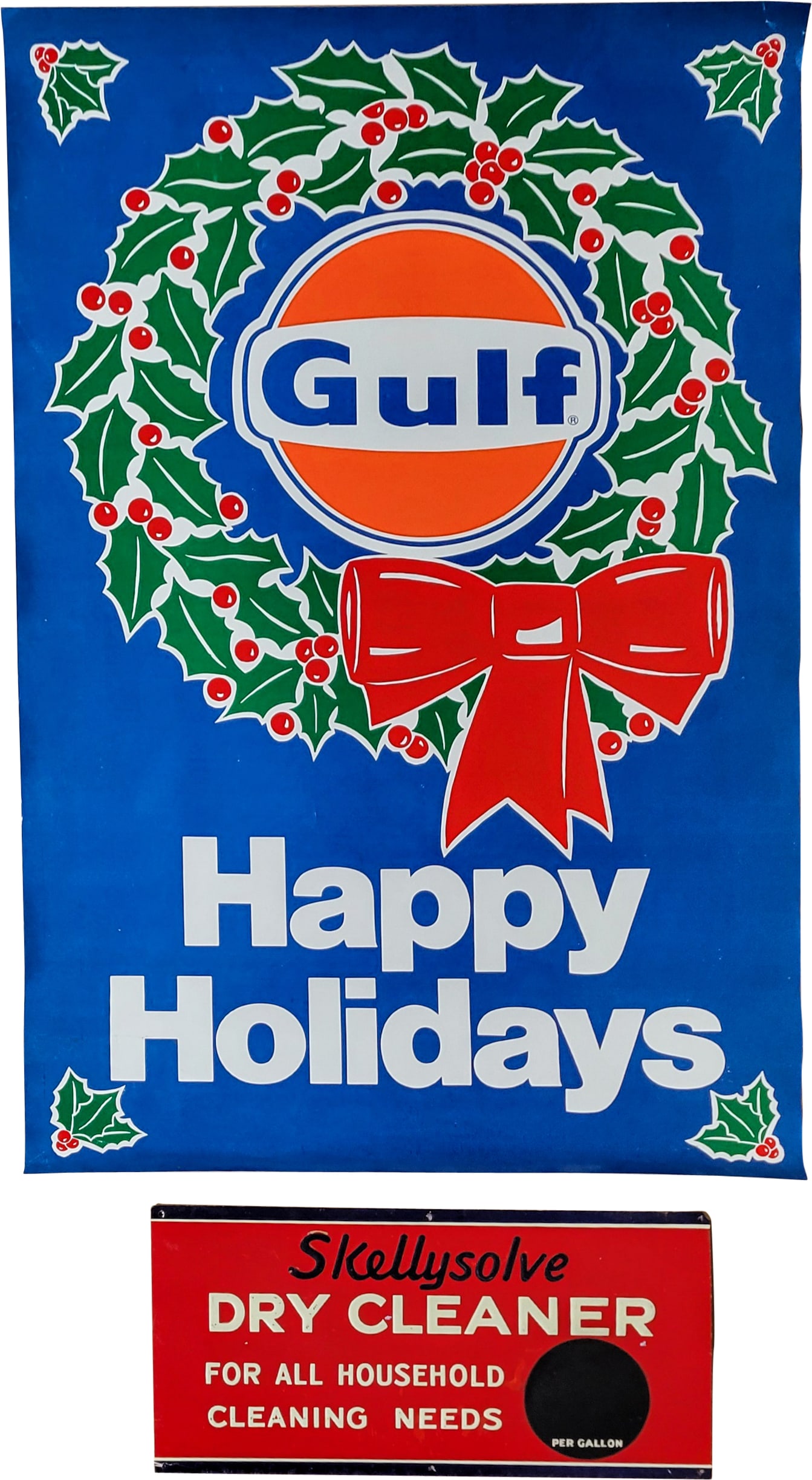 Skellysolve Dry Cleaner SST Sign and Gulf Banner (1 of 3)