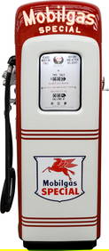 Martin & Swartz Script Top Computing Gas Pump Mobilgas Special Restored (1 of 4)
