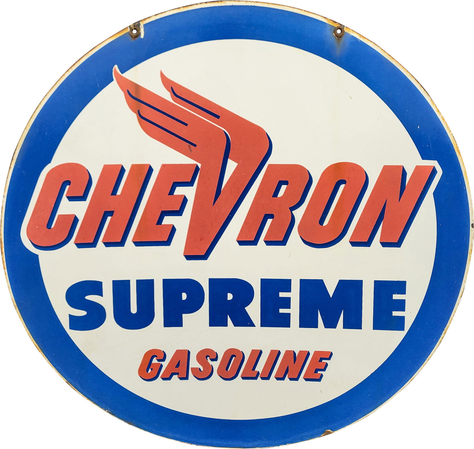 Chevron Supreme Gasoline DSP Sign (1 of 2)