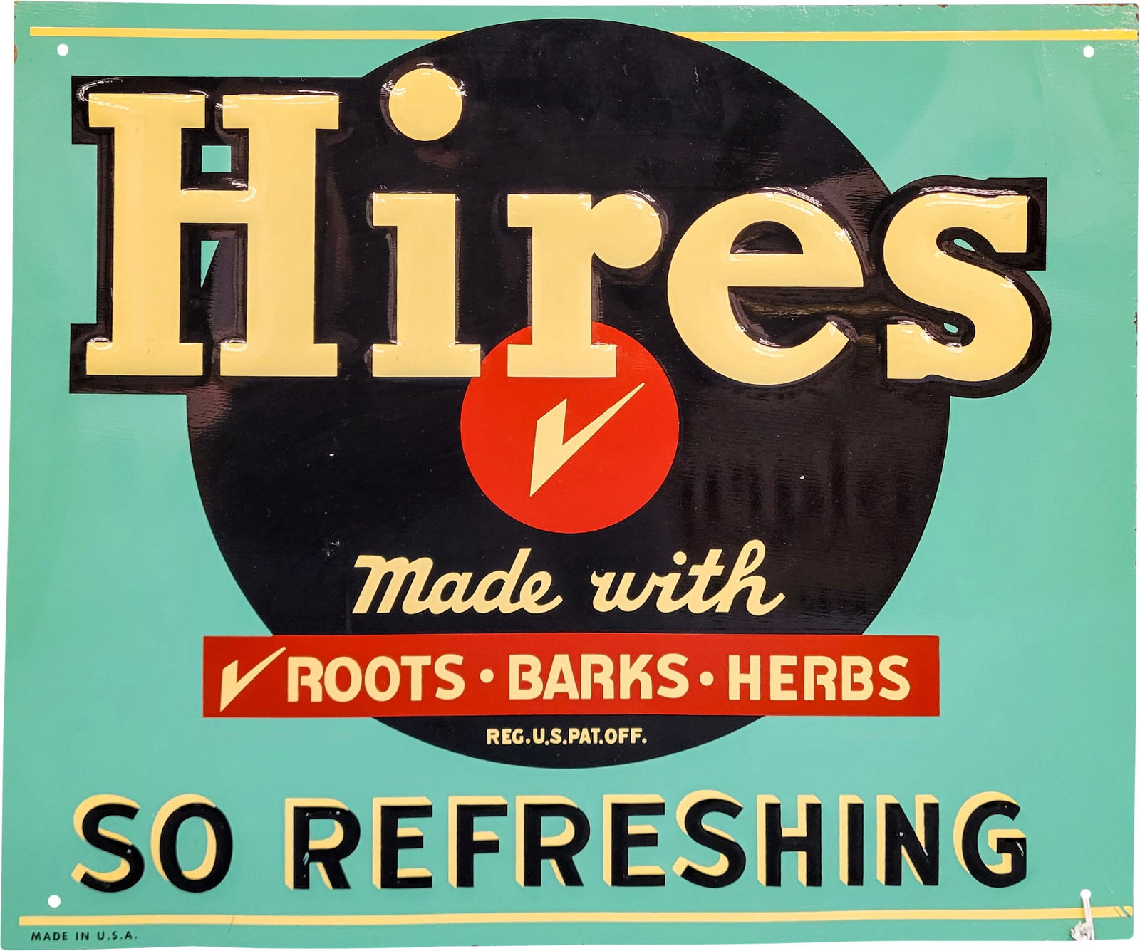 Hires So Refreshing SST Embossed Sign (1 of 2)