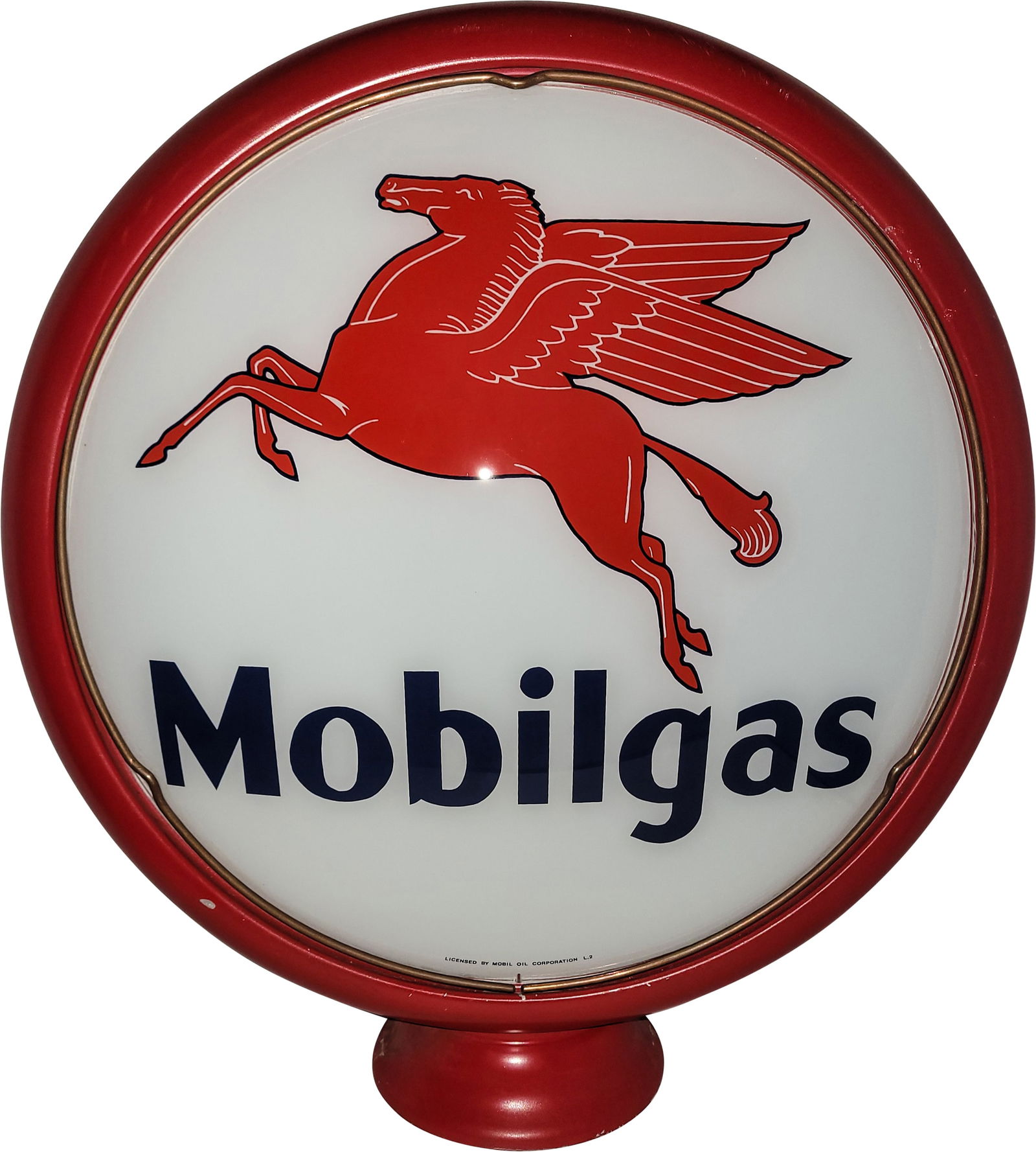 Reproduction Mobilgas Gas Pump Globe Complete (1 of 3)