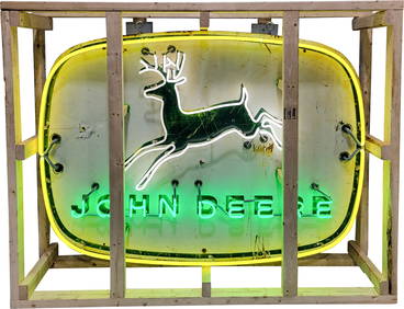 John Deere 5' SST Neon Sign w/ Logo (1 of 3)