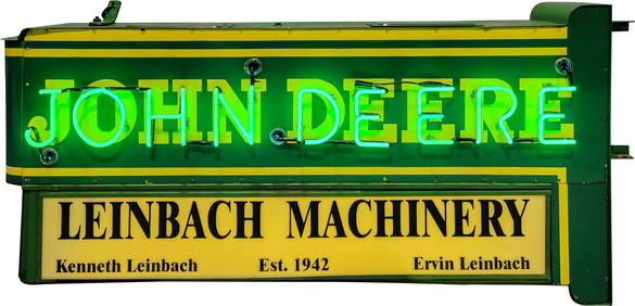 John Deere 6' DSP Factory Neon Sign Leinbach Machinery (1 of 3)