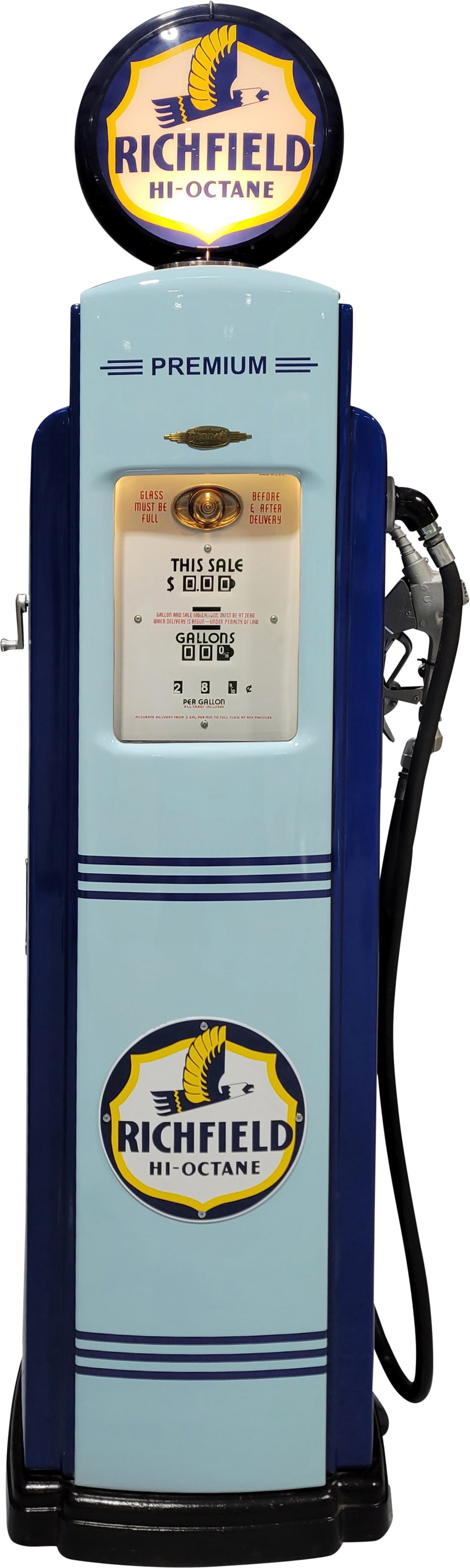 Bennet Model #541 Computing Gas Pump Restored Richfield Gasoline (1 of 4)