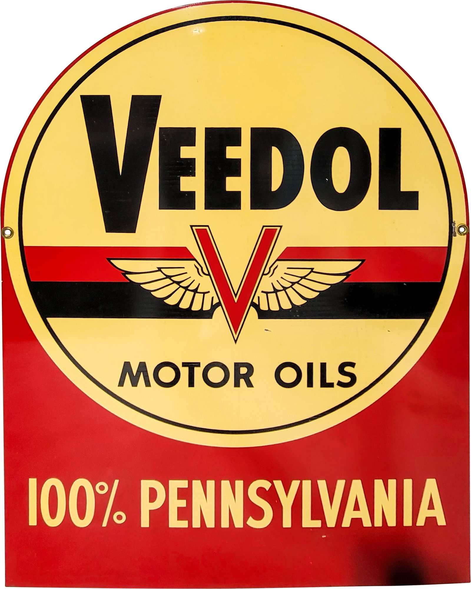 Veedol Motor Oil DST Tombstone Sign (1 of 2)