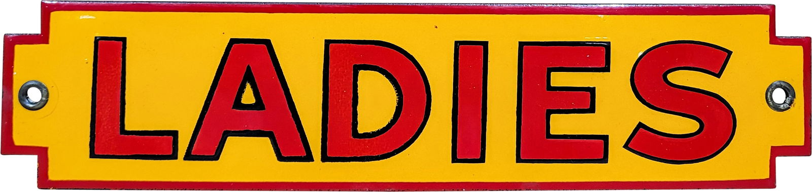 Shell Service Station Ladies Die Cut SSP Restroom Sign (1 of 2)