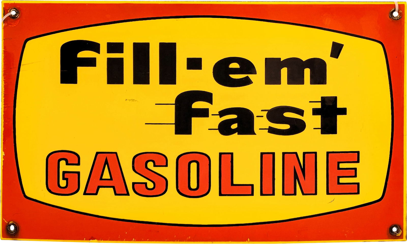 Fill Em' Fast Self Service Gasoline SSP Sign (1 of 2)