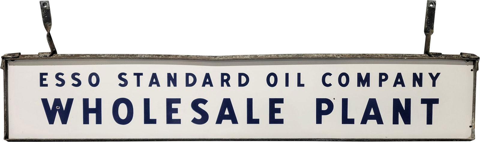Esso Standard Oil Company Wholesale Plant DSP Sign w/ Frame (1 of 2)