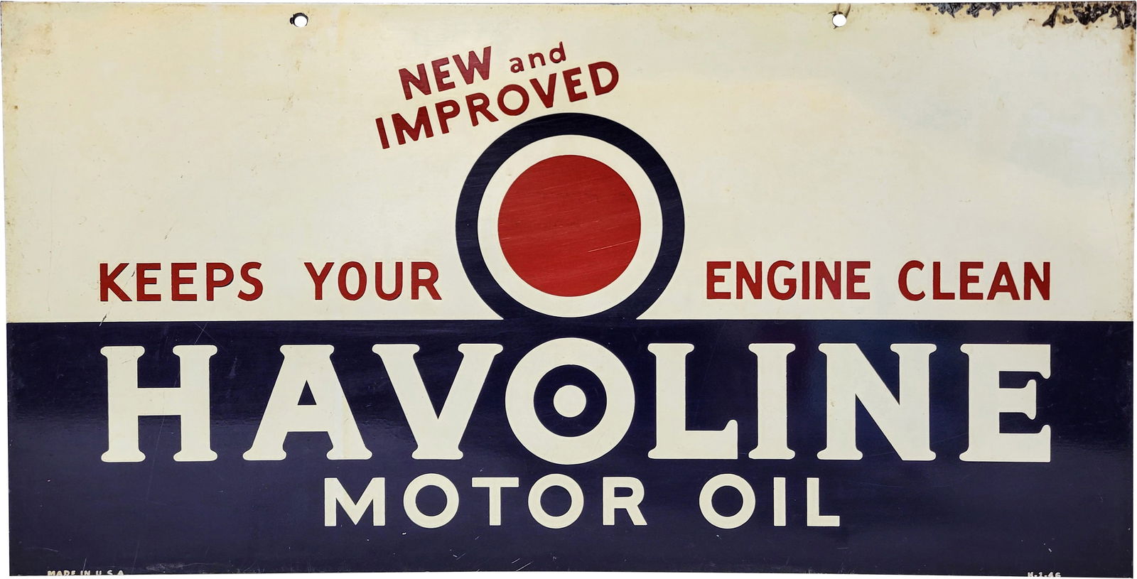 New And Improved Valvoline Motor Oil DST Sign (1 of 2)