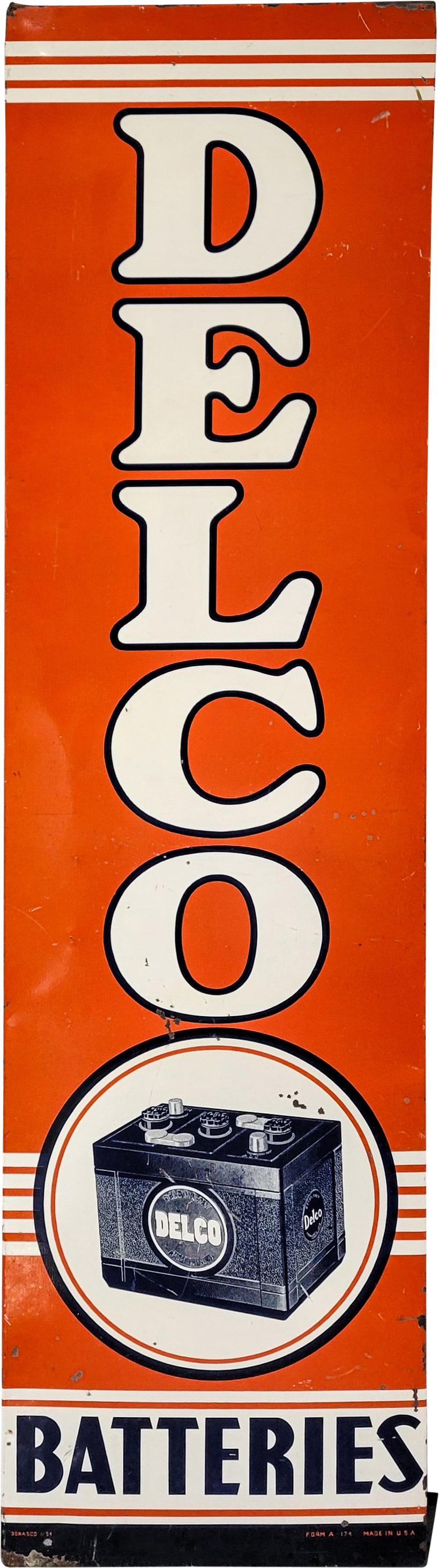 Delco Batteries Vertical SST Sign (1 of 2)