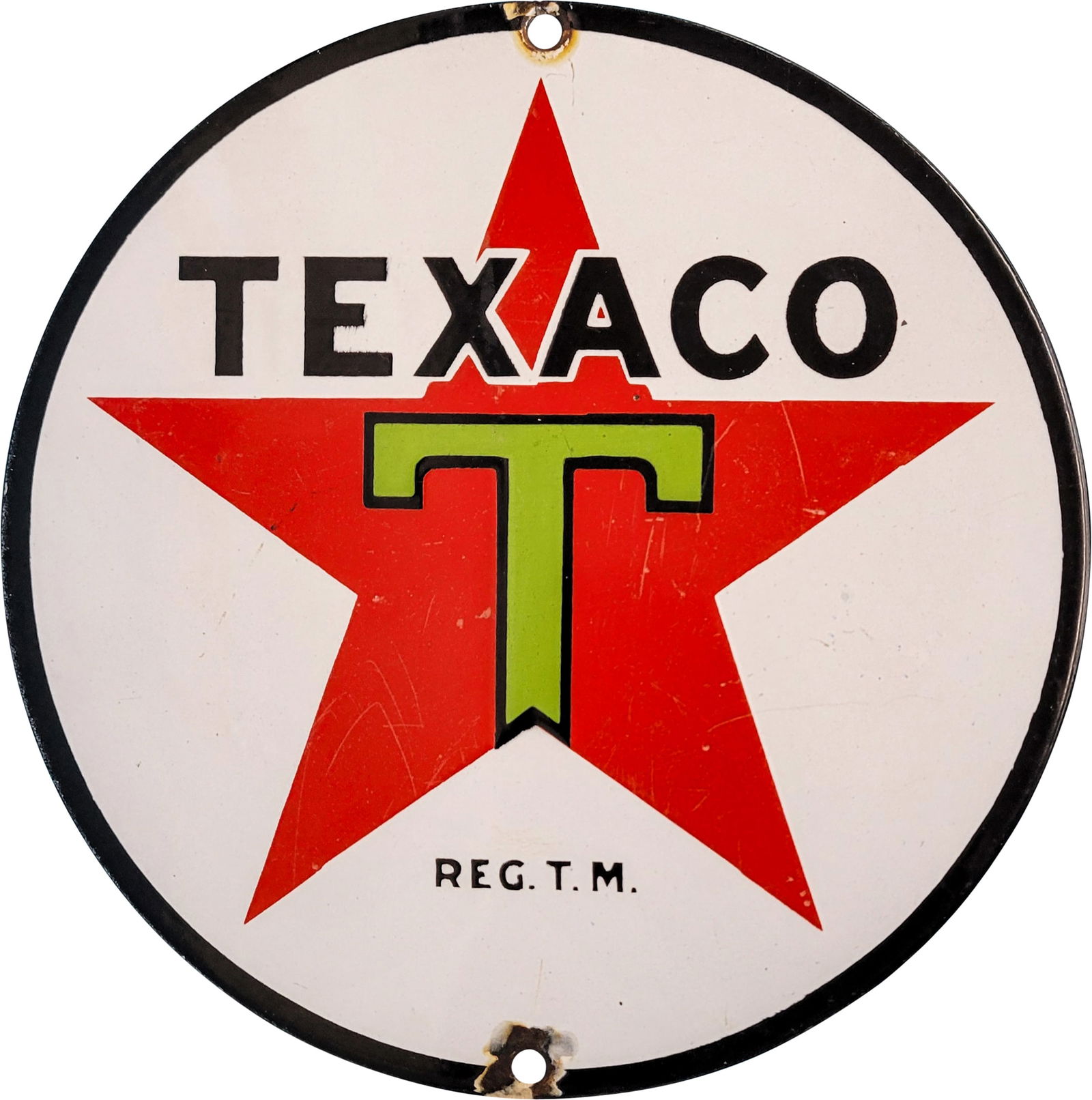 Texaco 8 Inch SSP Pump Plate Sign (1 of 2)
