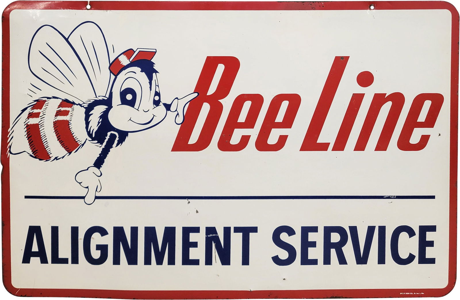 Beeline Alignment Service Double Sided Tin Sign (1 of 2)
