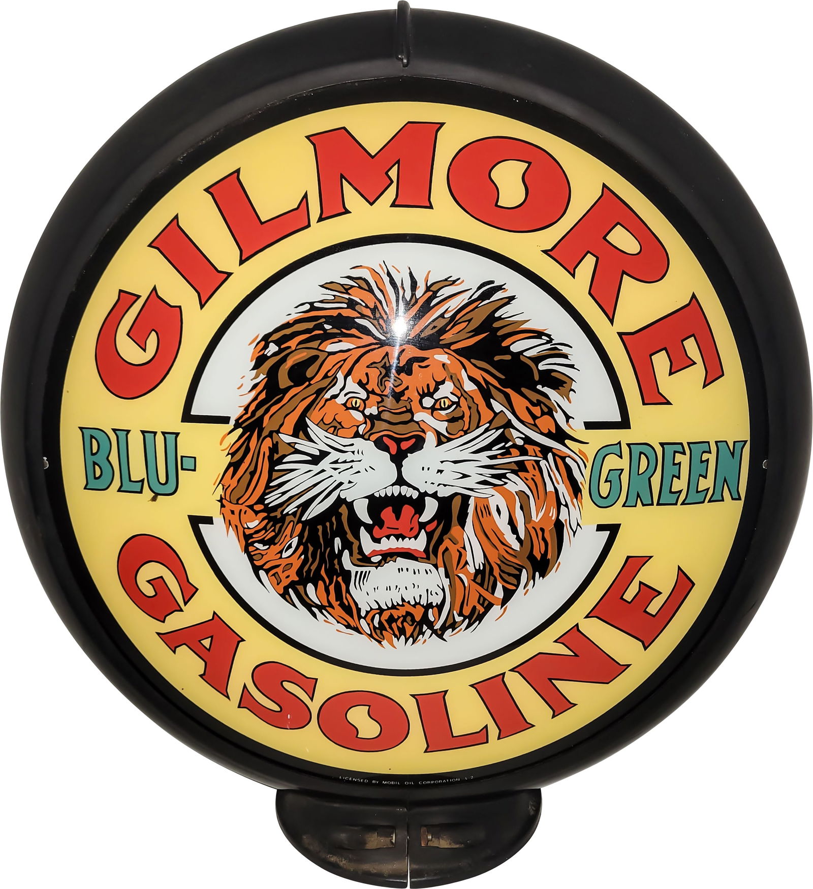 Gilmore Blu Green Gasoline Gas Pump Globe Complete (1 of 3)