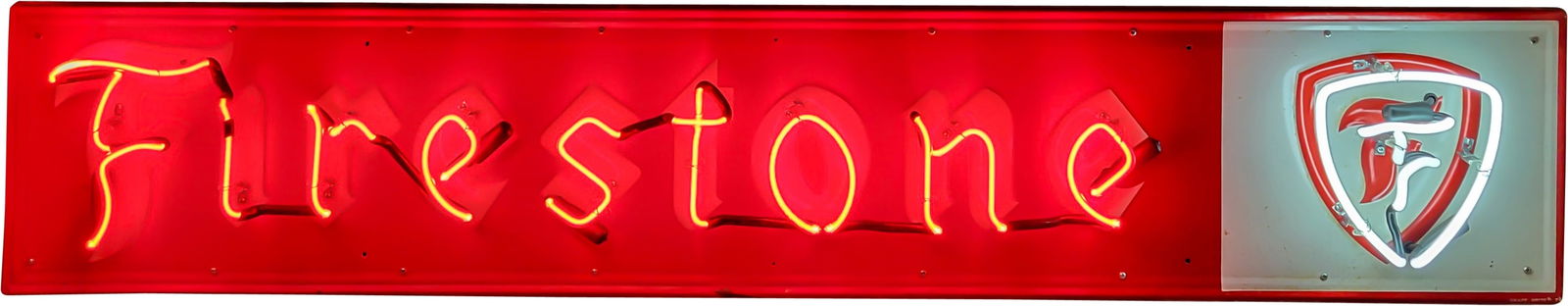 Firestone 6' Emb. Single Sided Tin Neon Sign w/ Logo (1 of 4)