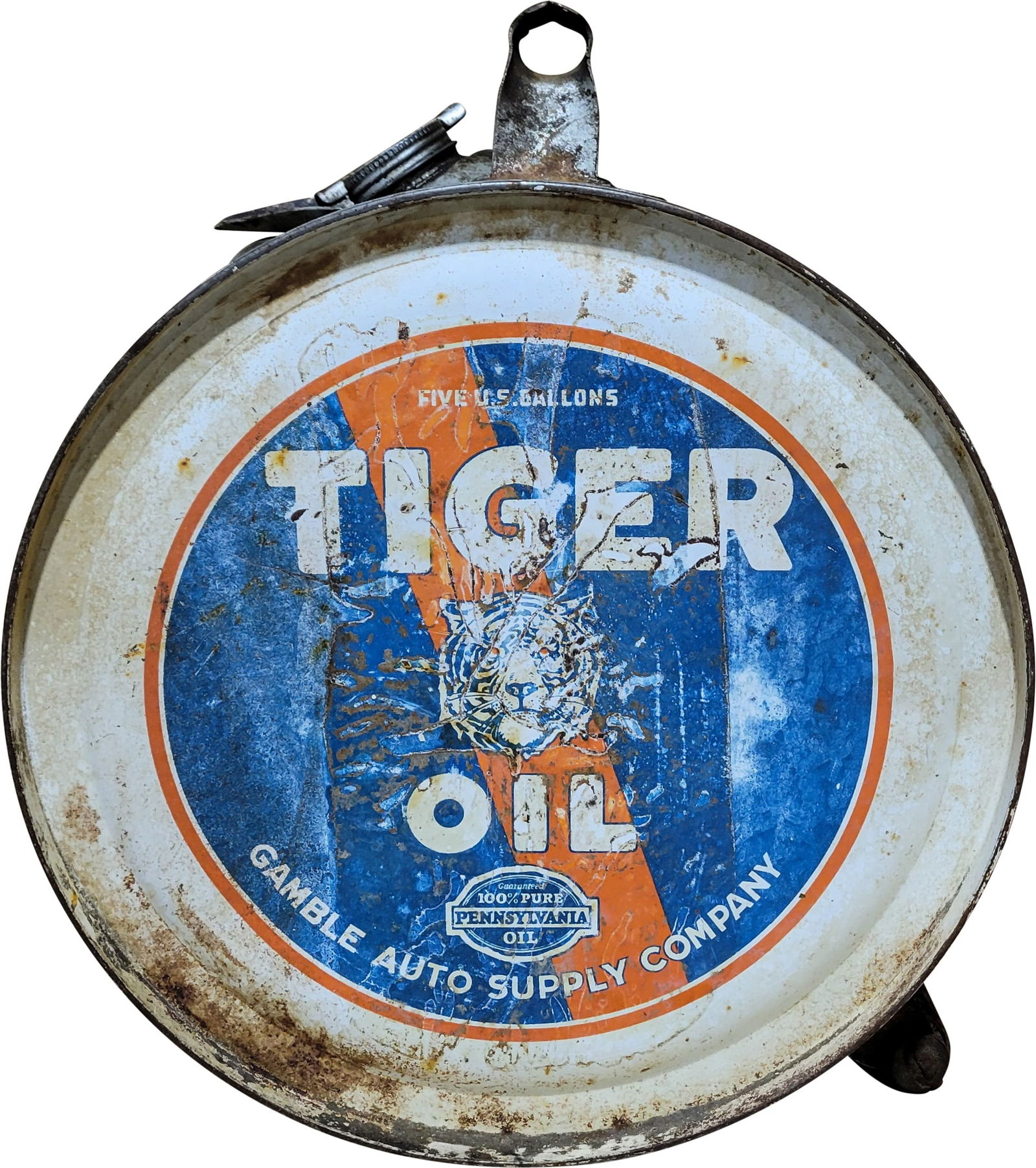 Tiger Oil 5 Gallon Rocker Can (1 of 3)