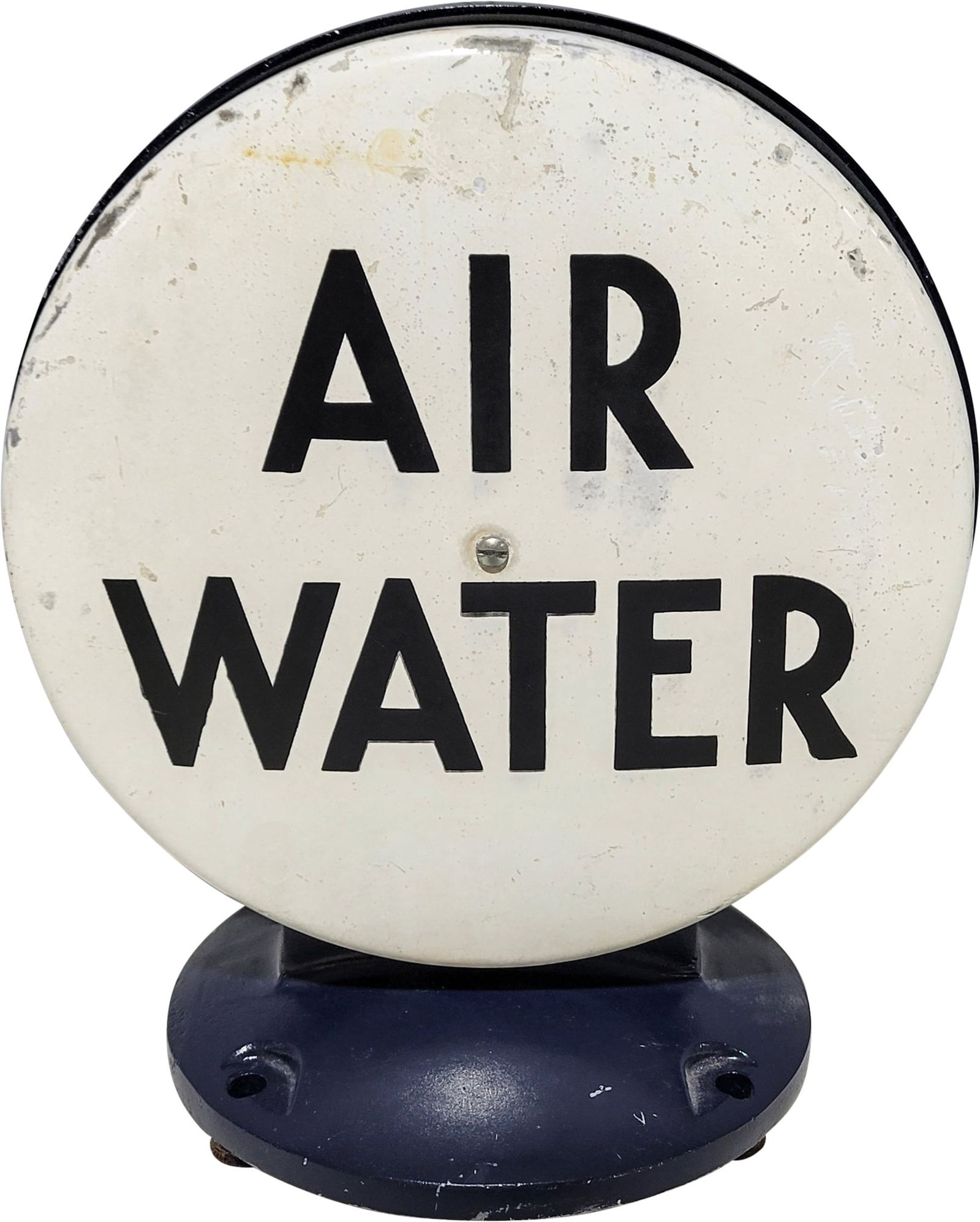 Eco Islander Air Water Meter Double Sided Porcelain Globe Top Sign (1 of 2)