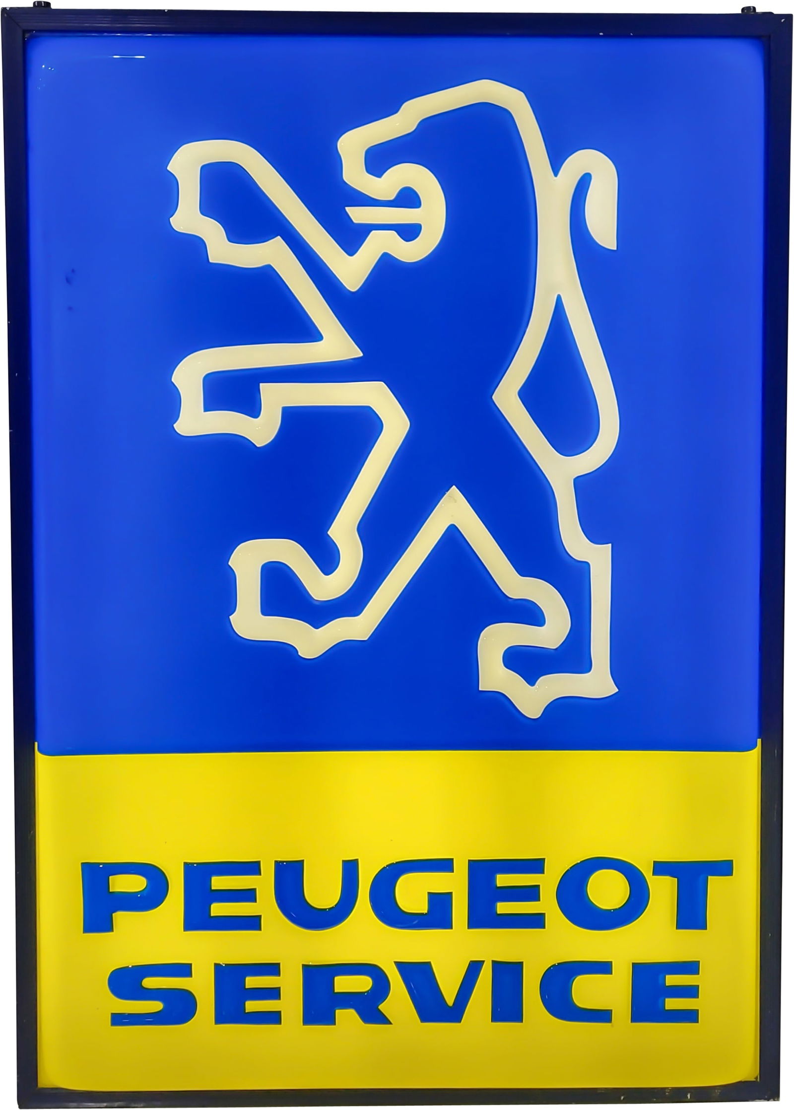 Peugeot Service Emb. Lighted Sign w/ Logo (1 of 3)