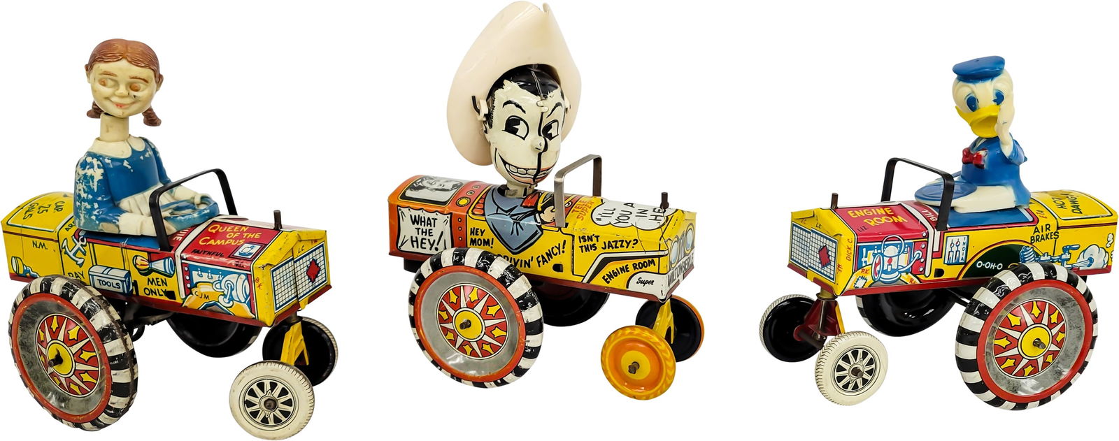 Marx Queen Of The Campus and Milton Berle Tin Litho Wind Up Toys (1 of 4)