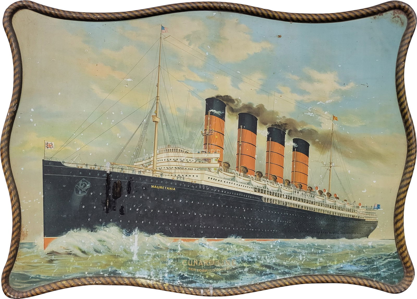 Mauretania Tin Lithograph (1 of 3)