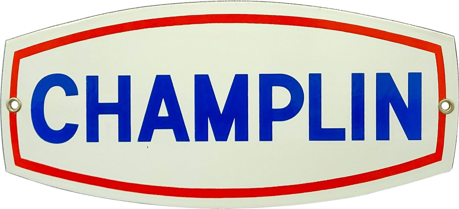Champlin Gasoline Motor Oils Single Sided Porcelain Sign "Small" (1 of 2)