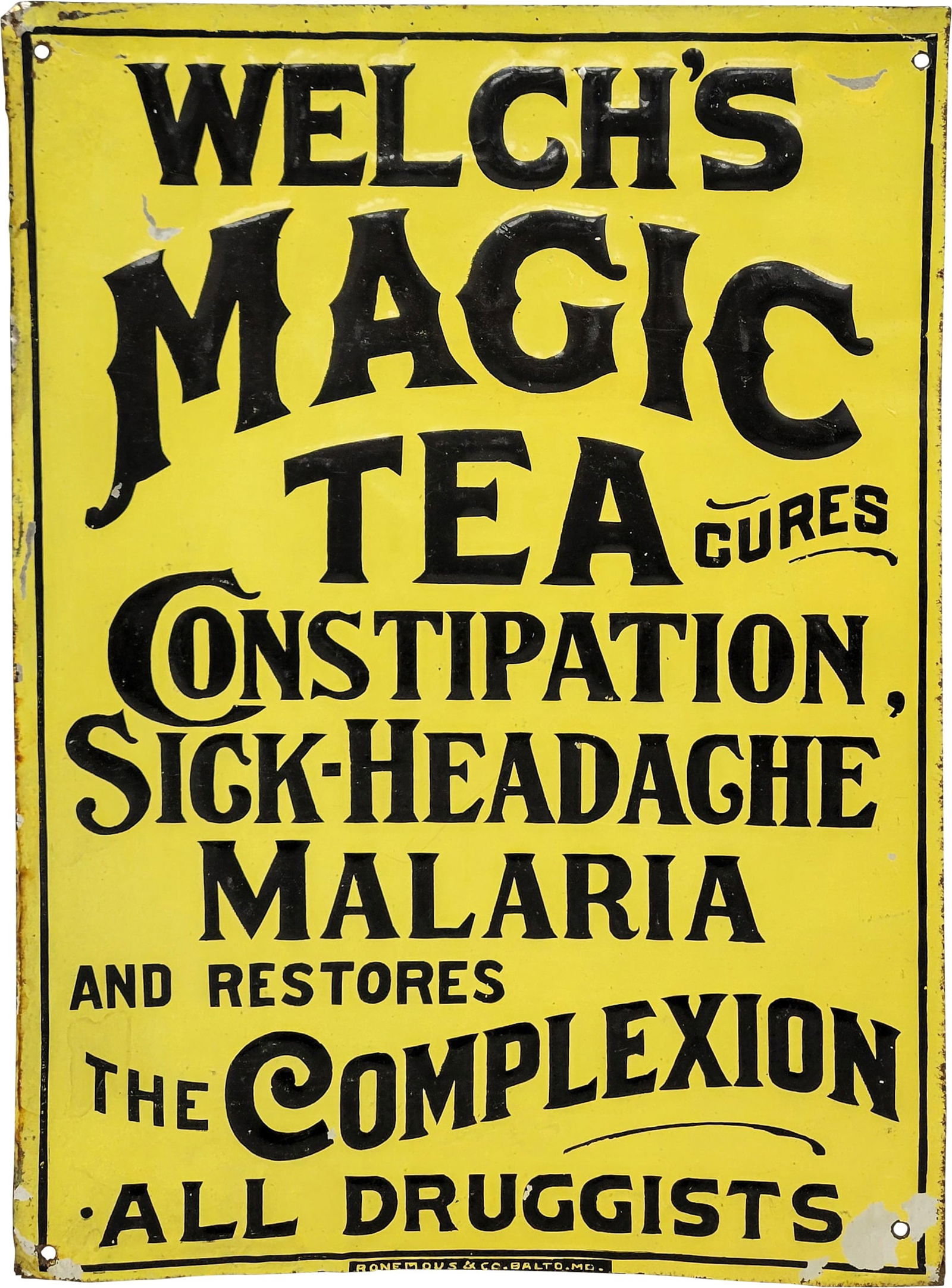 Welch's Magic Tea Single Sided Tin Sign (1 of 3)