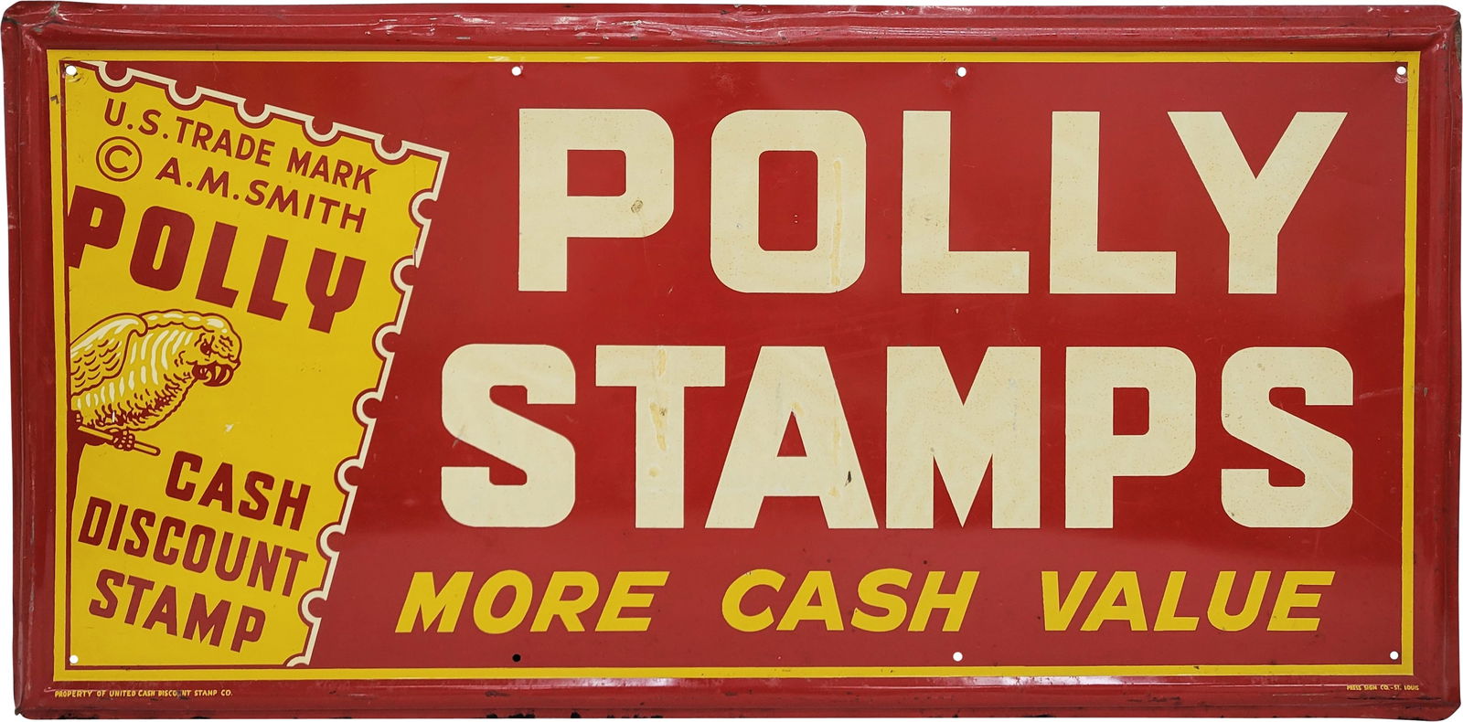 Polly Stamps More Cash Value Single Sided Tin Sign (1 of 2)