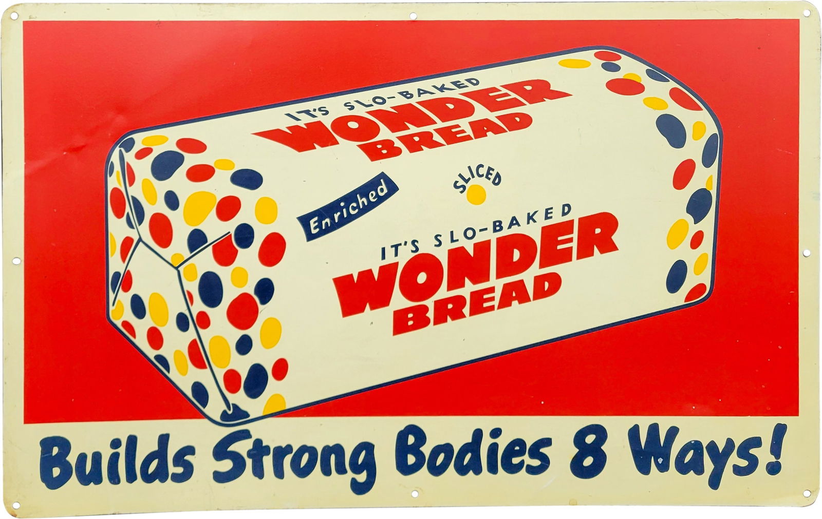 Wonder Bread It's Slo-Baked Single Sided Tin Sign (1 of 2)