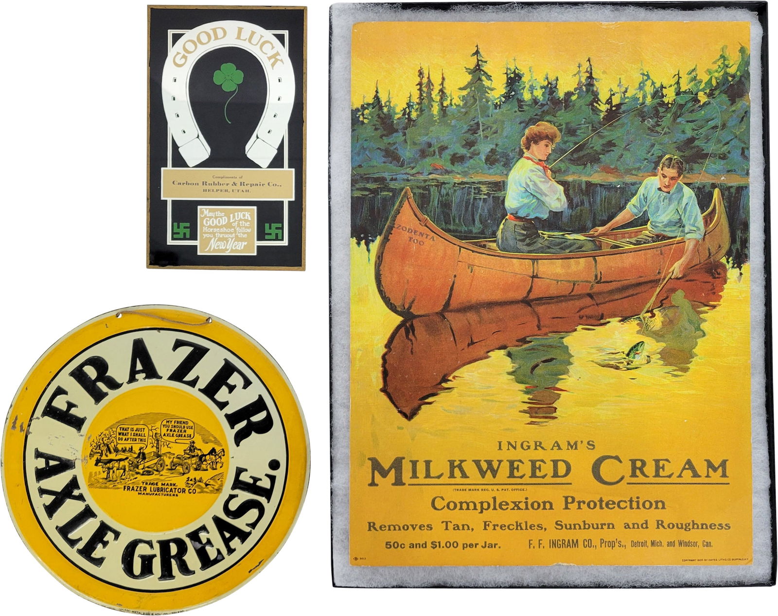 Ingram's, Frazer Axle Grease and Good Luck Mirror (1 of 2)